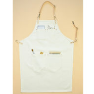 White Canvas Denim Bib Apron