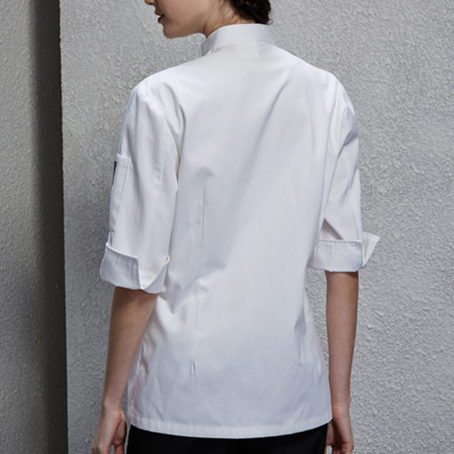 Zwart-Wit Dames Polyester Katoenen Shirt met Korte Mouwen