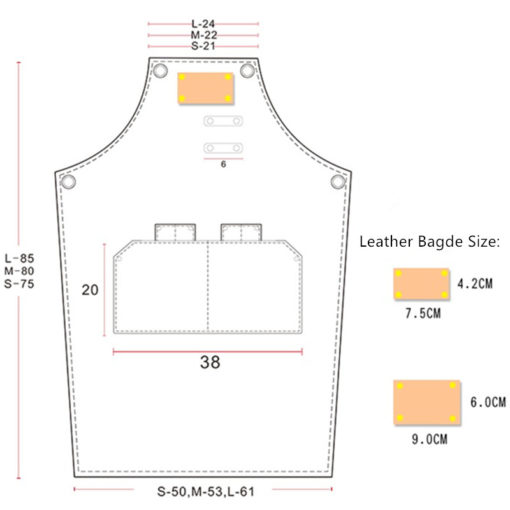 Lange Grijze Khaki Canvas Schort