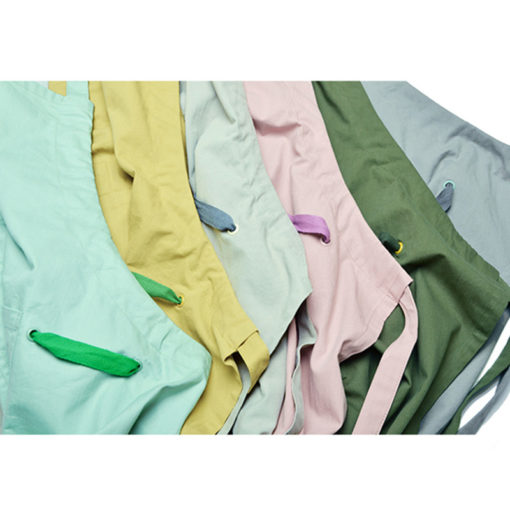 Tablier en coton long de 6 couleurs