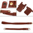 Groen Bruin Zwart Kappers Leren Holster