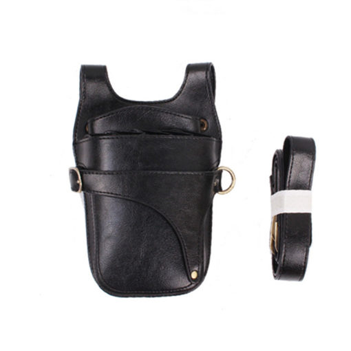 Holster de barbier en cuir Vert Marron et Noir