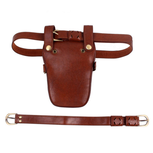 Groen Bruin Zwart Kappers Leren Holster