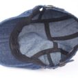 Beret en denim bleu ajustable unisexe