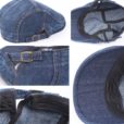 Unisex Verstelbare Blauwe Denim Baret