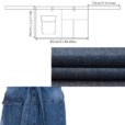 Uniseks Blauw Denim Tailleschort