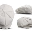 Chapeau kaki Casquette grise Béret en toile bleue