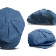 Khaki hoed Grijze pet Blauwe canvas Baret