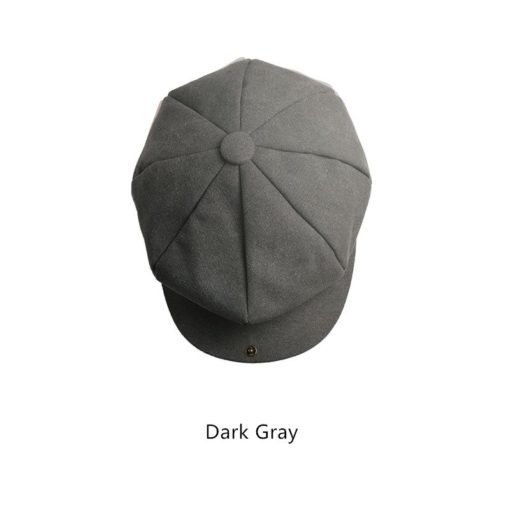 Chapeau kaki Casquette grise Béret en toile bleue
