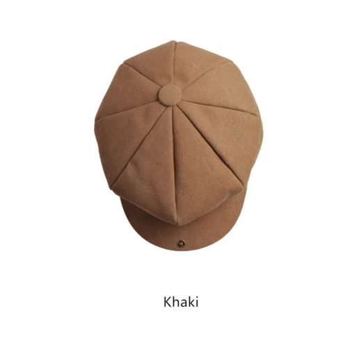 Chapeau kaki Casquette grise Béret en toile bleue