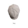 Khaki hoed Grijze pet Blauwe canvas Baret