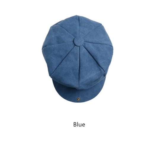 Chapeau kaki Casquette grise Béret en toile bleue