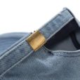 Blauwe denim baseballpet Zwarte hoed