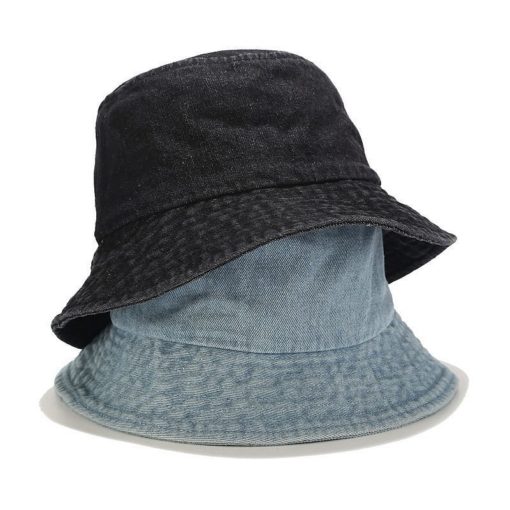 Denim emmer pet Outdoor visserij zonnehoed