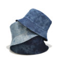 Denim Bucket Hat Vissershoed Strand Zonnekap