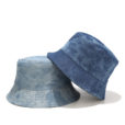 Denim Bucket Hat Vissershoed Strand Zonnekap