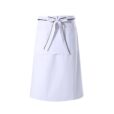 Tablier de taille en polyester-coton noir et blanc