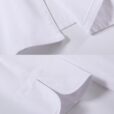 Veste de chef blanche à manches longues en polyester coton