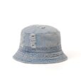 Chapeau seau en denim noir Casquette de pêche bleue pour le soleil