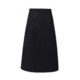 Tablier de taille noir et blanc en polyester coton Uniforme culinaire