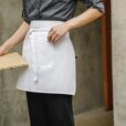 Zwart wit polyester-katoenen tailleschort Culinair Uniform