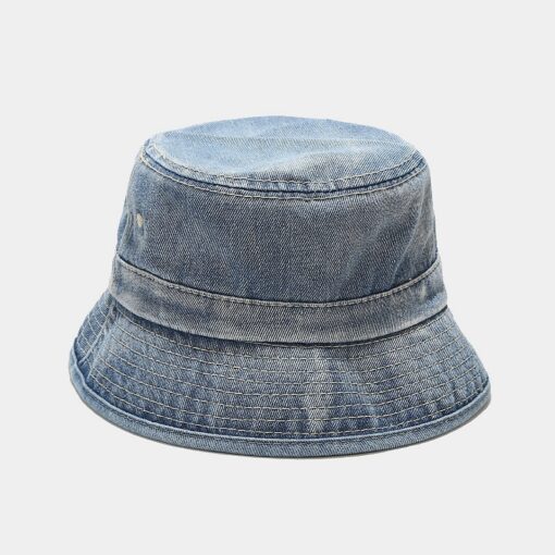 Chapeau seau en denim bleu, style casquette de pêcheur pour l'extérieur