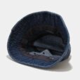 Blauwe denim bucket hoed ronde outdoor visserspet