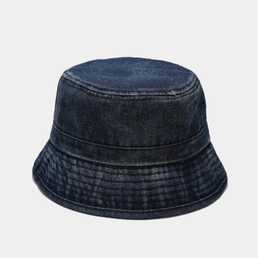 Chapeau seau en denim bleu, style casquette de pêcheur pour l'extérieur