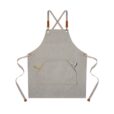 Grijs Blauwe Korte Canvas Schort Khaki Werkkleding