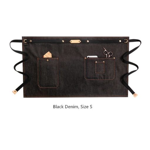 Canvas Tailleschort met Katoenen Banden Denim Werkkleding