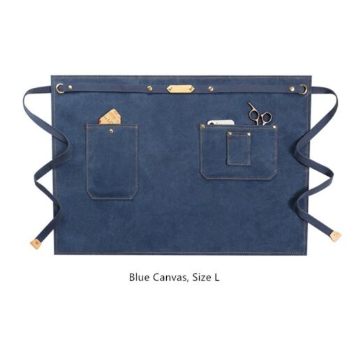 Canvas Tailleschort met Katoenen Banden Denim Werkkleding