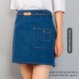 Tablier de taille en toile Vêtement de travail en denim avec sangles en coton