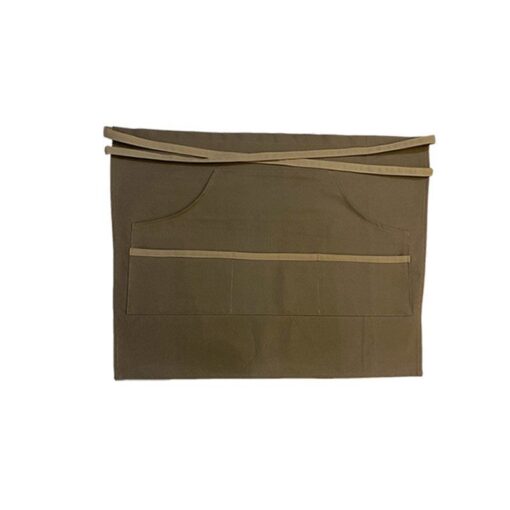 Khaki Canvas Tailleschort Bruin Culinaire Uniform