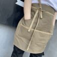 Khaki Canvas Tailleschort Bruin Culinaire Uniform