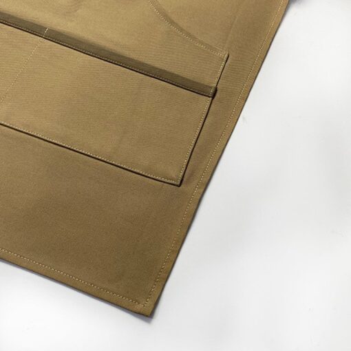 Khaki Canvas Tailleschort Bruin Culinaire Uniform