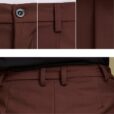 Pantalon long noir pour femme Uniforme d'hospitalité marron