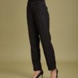Pantalon long noir pour femme Uniforme d'hospitalité marron
