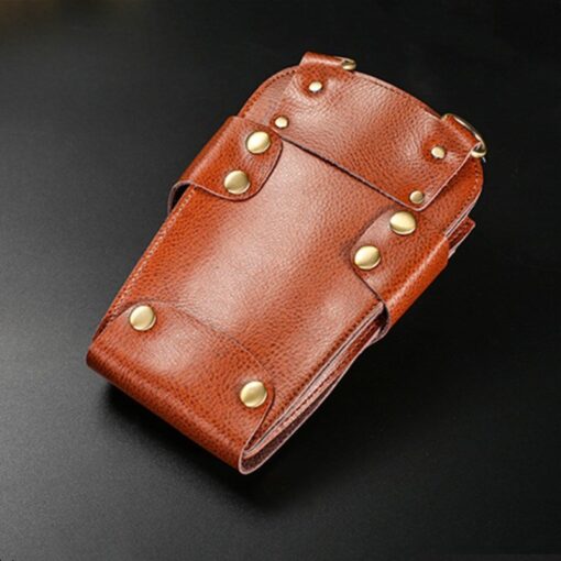 Kapper Leren Holster Haarkapper Gereedschapstas