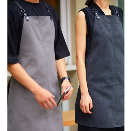 Tablier en toile avec bretelles croisées Uniforme