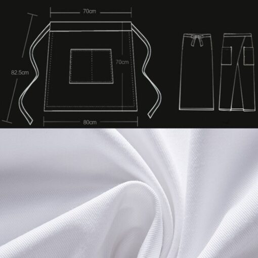 Tablier de taille en polyester coton Uniforme culinaire