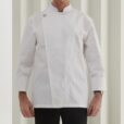 Wit lang mouwen chef-kok overhemd en uniform