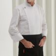 Wit lang mouwen chef-kok overhemd en uniform