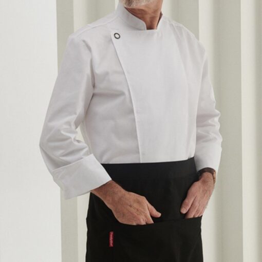 Chemise blanche à manches longues pour chef pâtissier Uniforme