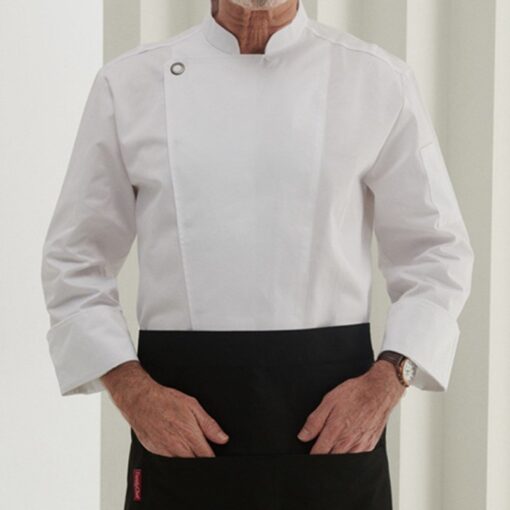 Chemise blanche à manches longues pour chef pâtissier Uniforme