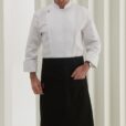 Chemise blanche à manches longues pour chef pâtissier Uniforme