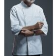 Chemise de chef en polyester coton Uniforme culinaire