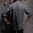 Chemise de chef en polyester coton Uniforme culinaire