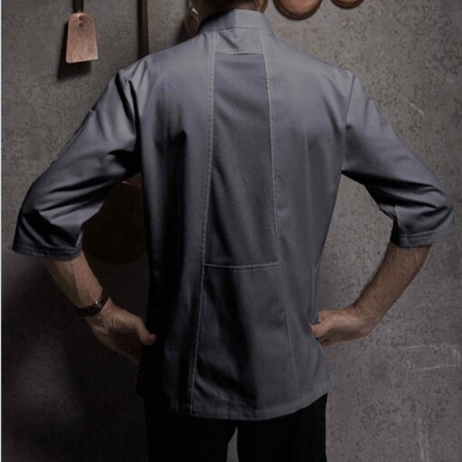 Chemise de chef en polyester coton Uniforme culinaire