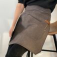 Kaki Canvas Halve Schort Bruine Werkkleding