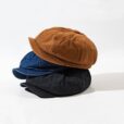 Bruine katoenen baret Blauwe zonnehoed